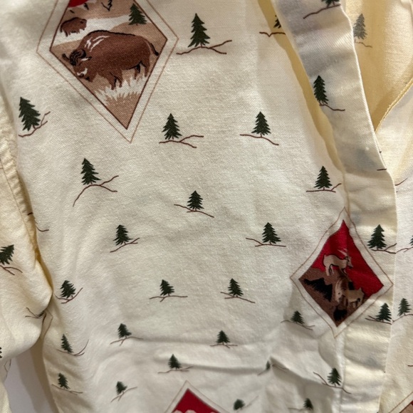 Jennifer Moore Adventure Vintage Yellow Outdoors Long Sleeve Button Down Shirt - Picture 4 of 12